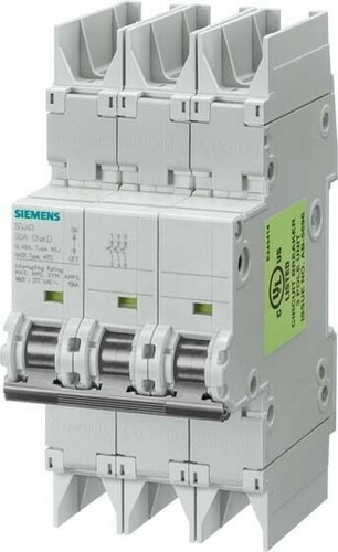 Siemens Dig.Industr. LS-Schalter C 16A 3pol 277V 10kA 5SJ4316-7HG42