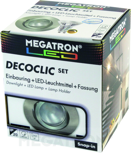 Megatron LED-Einbauspot Set 2800K dim eb MT75404