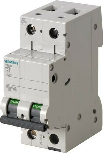 Siemens Dig.Industr. Leitungsschutzschalter 400V 6kA 2p.B 10A 5SL6210-6