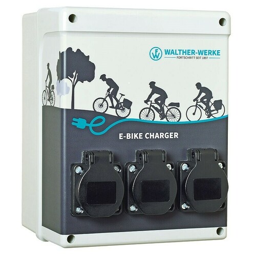 WaltherWerkeE-Mobil. E-Bike Charger PRO m.3xRCBO+3xSchutzk. 986970002