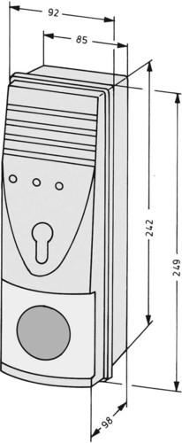 Assa Abloy effeff Tür-Terminal mit Zylinder 1337-10------00