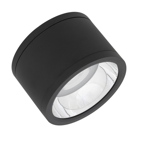 Ledvance LED-Aufbaudownlight IP65 830, 36Gr., schwarz DLSU.DN160P3083036DB