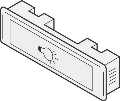 Renz Metallwaren. Lichttaster LIRA 75x22 weiss 97-9-85111 weiß