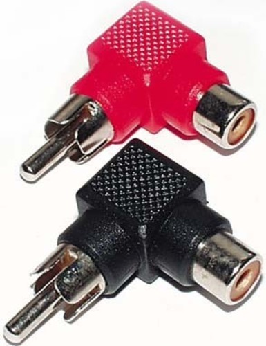 E+P Elektrik Cinch-Winkeladapter Stecker/Kupplg. R/S GS95(VE2)