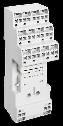 ABB Stotz S&J Push in-Sockel für CR-M mit 4 Wechslern CR-M4LP