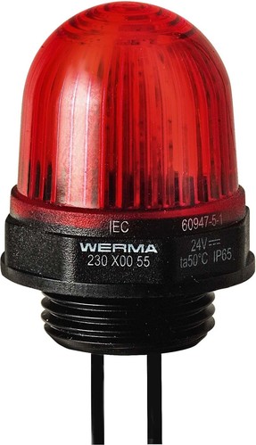 Werma LED-Dauerleuchte 24V DC rt 23010055