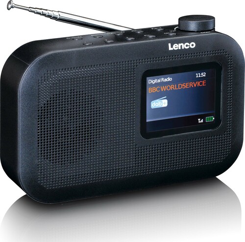 LENCO DAB+ Taschenradio portable,Akku,BT PDR-026BK