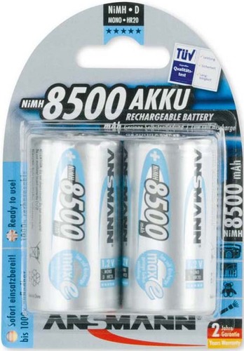 Ansmann NiMH-Akku 1,2V,8500mAh 8500MAH MAXE Bli.2