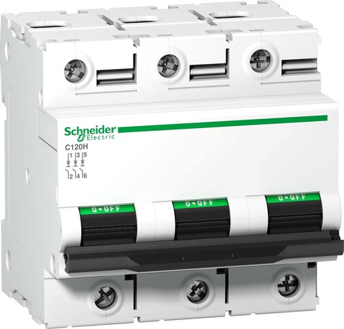 Schneider Electric Leitungsschutzschalter C120H, 3P, 125A A9N18426