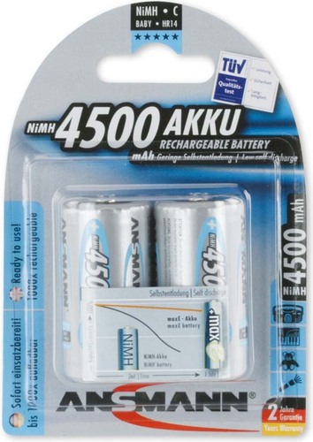 Ansmann Akku Baby maxE NiMH C 4500mAh maxE 5035352 (VE2)