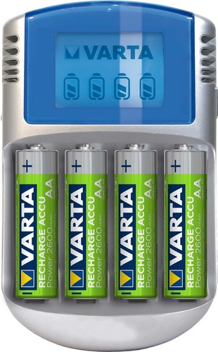 Varta Cons.Varta Ladegerät LCD Charger inkl.4AA+12V+USB 57070(4x5716)