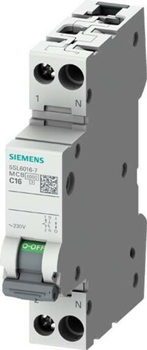 Siemens Dig.Industr. Leitungsschutzschalter 230V 6kA 1+N-polig 5SL6010-7