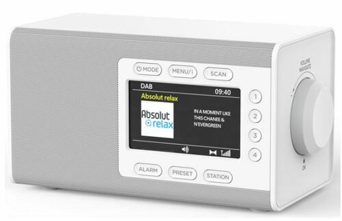 Soundmaster DAB+Radio BT,4,3Z Farbdisplay DAB900WE weiß