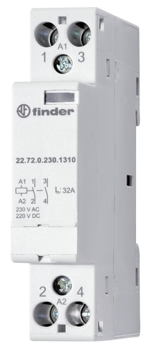 Finder Schütz für Reiheneinbau 2S, 32A 22.72.0.012.1310