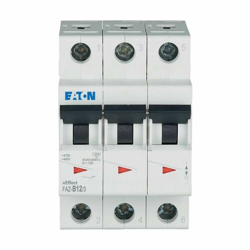 Eaton Leitungsschutzschalter 3p. 12A Charakt.: B FAZ-B12/3