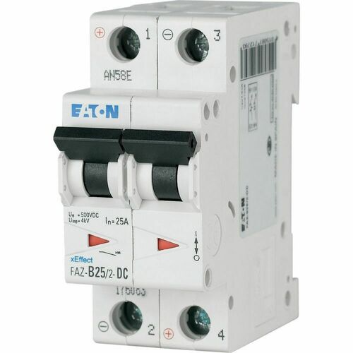 Eaton Leitungsschutzschalter 2p. 13A Charakt.: B, DC FAZ-B13/2-DC