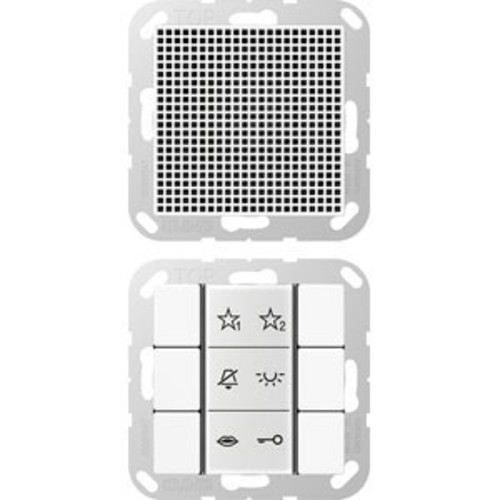 Jung Audio-Innenstation m.Beschriftungsfeld SI AI A 6 WW