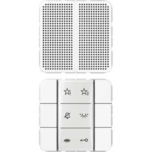 Jung Audio-Innenstation m.Beschriftungsfeld SI AI CD 6 WW