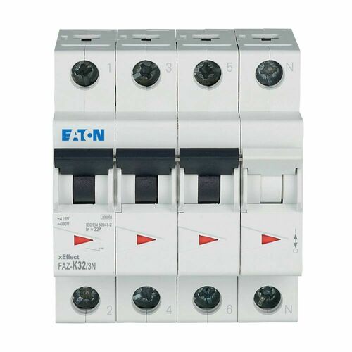 Eaton Leitungsschutzschalter 3p. 32A Charakt.: K FAZ-K32/3N