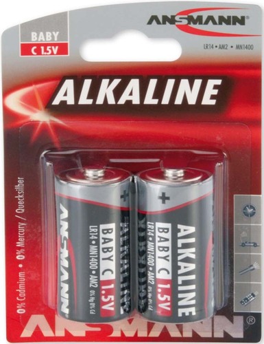 Ansmann Batterie Baby C Red Alkaline 1513-0000 Bli(VE2)