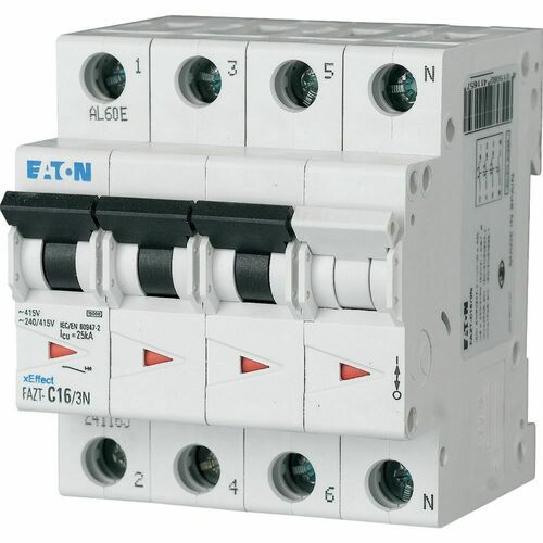 Eaton Leitungsschutzschalter 3p. 10A Charakt.: B FAZT-B10/3N