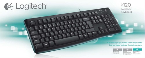 Logitech Tastatur USB LOGITECH K120 sw