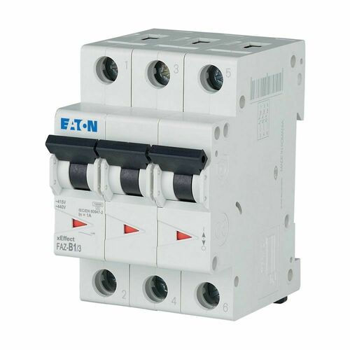 Eaton Leitungsschutzschalter 3p. 1A Charakt.: B FAZ-B1/3#278832