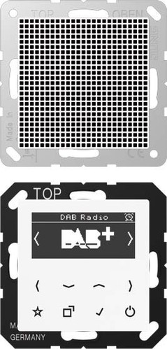 Jung Smart DAB+ Digitalradio Set Mono 1LS DAB A1 WW