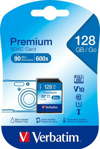 Verbatim SDXC-Card 128GB Premium,Class10,U1 VERBATIM 44025