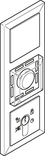 Assa Abloy effeff uP-Fluchttürsteuerterminal Jung LS990 weiss 1385-11A6--0400