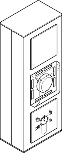 Assa Abloy effeff aP-Fluchttürsteuerterminal Gira Profil 55 Alu 1385-11A7--3500