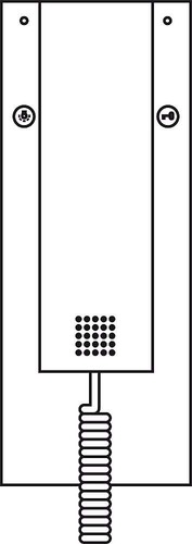 Siedle&Söhne Hörer weiß ohne Federzugschnur 200015505-00