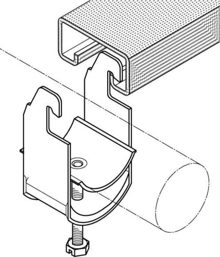 PohlCon (Puk) Kabelschelle 40 AC-AL