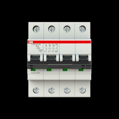 ABB Stotz S&J Sicherungsautomat B-Char. 10kA, 8A, 3P, +NA S203MT-B8NA