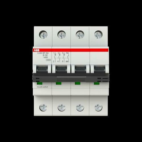 ABB Stotz S&J Sicherungsautomat D-Char. 10kA, 32A, 3P, +NA S203MT-D32NA