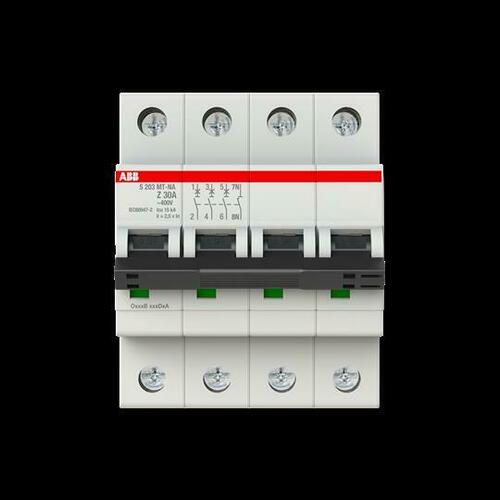 ABB Stotz S&J Sicherungsautomat Z-Char. 10kA, 30A, 3P, +NA S203MT-Z30NA