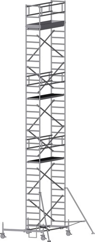 ILLER-LEITER Fahrgerüst m. Fahrbalken 0,75x2,50 Ah.12,55m 46655