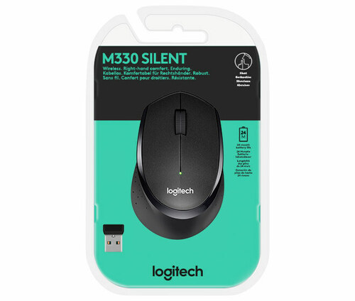 Logitech Maus Wireless Silent,Optisch LOGITECH M330 sw