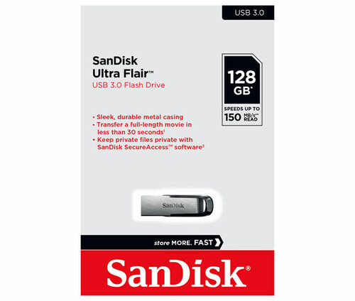 Sandisk USB 3.0 Stick 128GB Sandisk,Ultra Flair SDCZ73-128G-G46