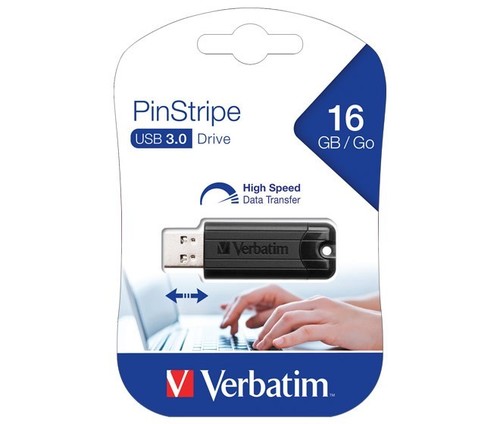 Verbatim USB-Stick 16GB 3.0 (R)30MB/s,(W)10MB/s VERBATIM 49316