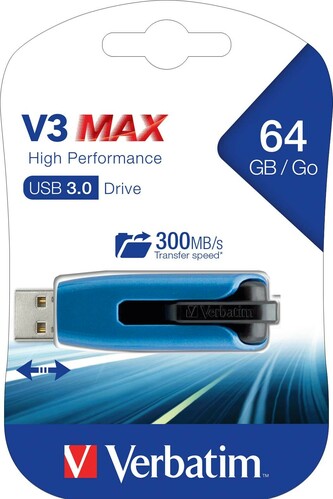 Verbatim USB-Stick 64GB 3.0 (R)300MB/s,(W)70MB/s VERBATIM 49807