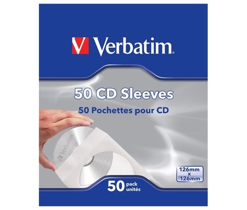 Verbatim Softpack Sleeve f.1Disc(50-Pack) VERBATIM 49992