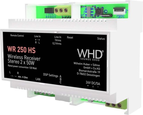 WHD WLAN/BT-Audioempfänger DSP,LAN,Line-In WR250HS gr