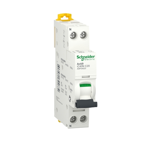 Schneider Electric Leistungsschutzschalter Acti0 iC40N 20A A9P54620