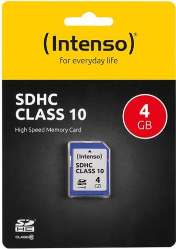 Intenso SDHC-Card 4GB (R)40MB/s,(W)10MB/s INTENSO 3411450