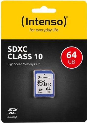 Intenso SDXC-Card 64GB (R)40MB/s,(W)10MB/s INTENSO 3411490