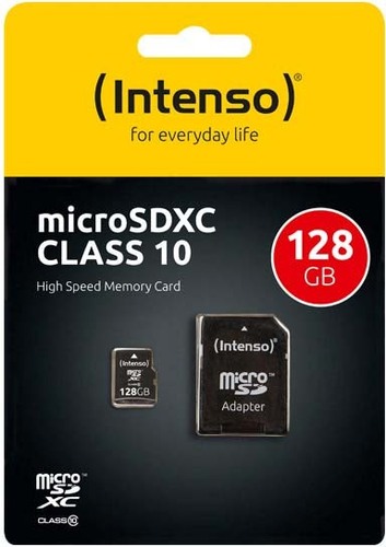 Intenso microSDXC Card 128GB (R)40MB/s,(W)10MB/s INTENSO 3413491