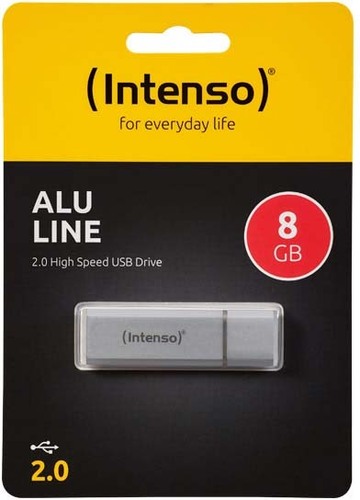 Intenso USB 2.0 Stick 8GB Alu (R)23MB/s,(W)6.5MB/s INTENSO 3521462 si