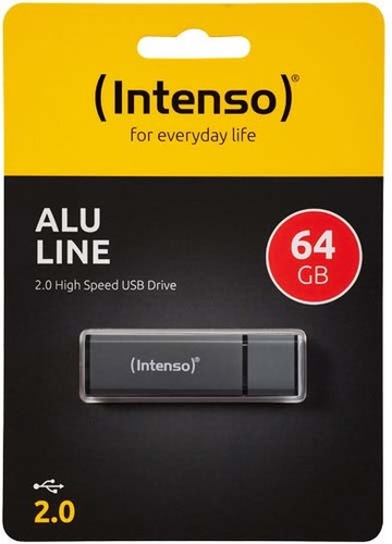 Intenso USB 2.0 Stick 64GB Alu (R)23MB/s,(W)6.5MB/s INTENSO 3521491 ant