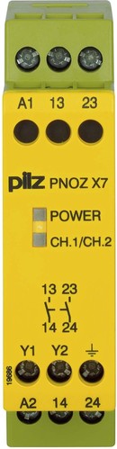 Pilz Not-Aus-Schaltgerät 230VAC 2n/o PNOZ X7 #774056